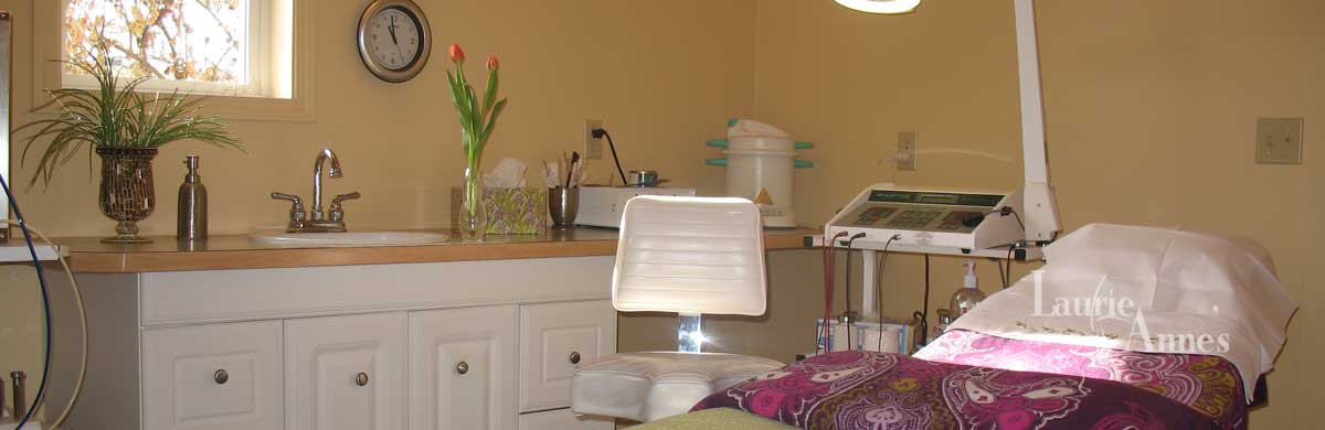 Room where micro current facials are performed