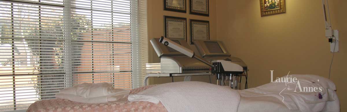 Room in Laurie's salon where microdermabrasion treatments are performed